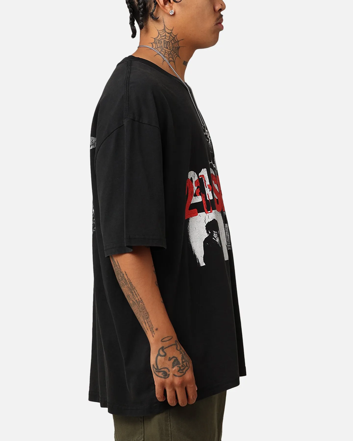 21 Savage American Dream T-Shirt Washed Black