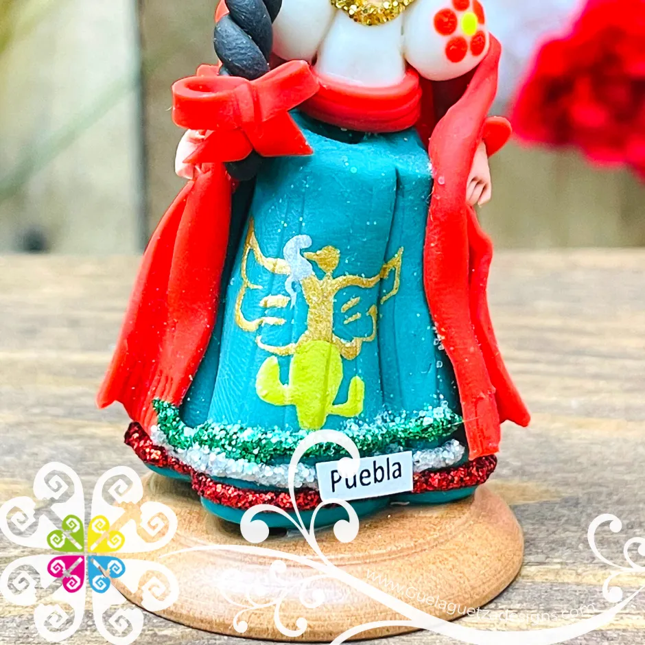 21- Puebla Little Doll Figurine - Fondant Doll