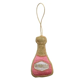 4-1/2"H Champagne Bottle Ornament