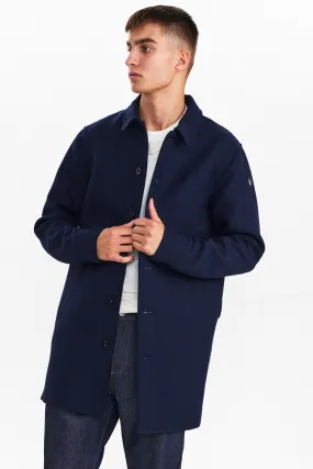 AKBJARNE SIDEPOCKET COAT NAVY - Dark Navy