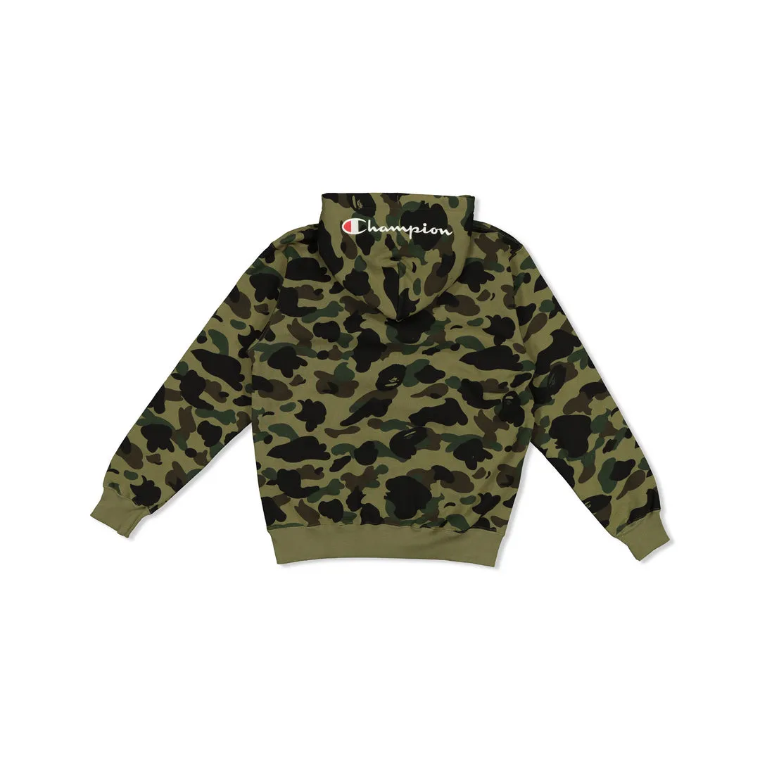 BAPE x CHAMPION 1ST CAMO PULL OVER HOODY