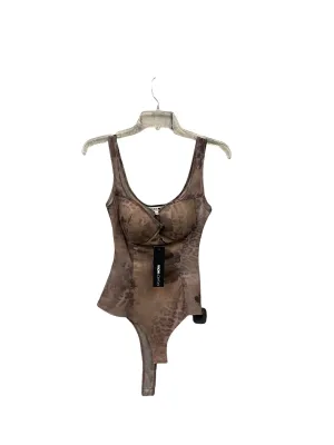 Bodysuit By Fashion Nova In Brown, Size: S