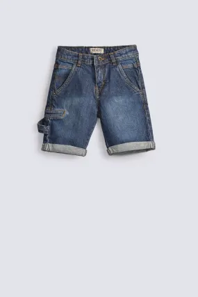 BOYS FASHION POCKET DENIM SHORTS