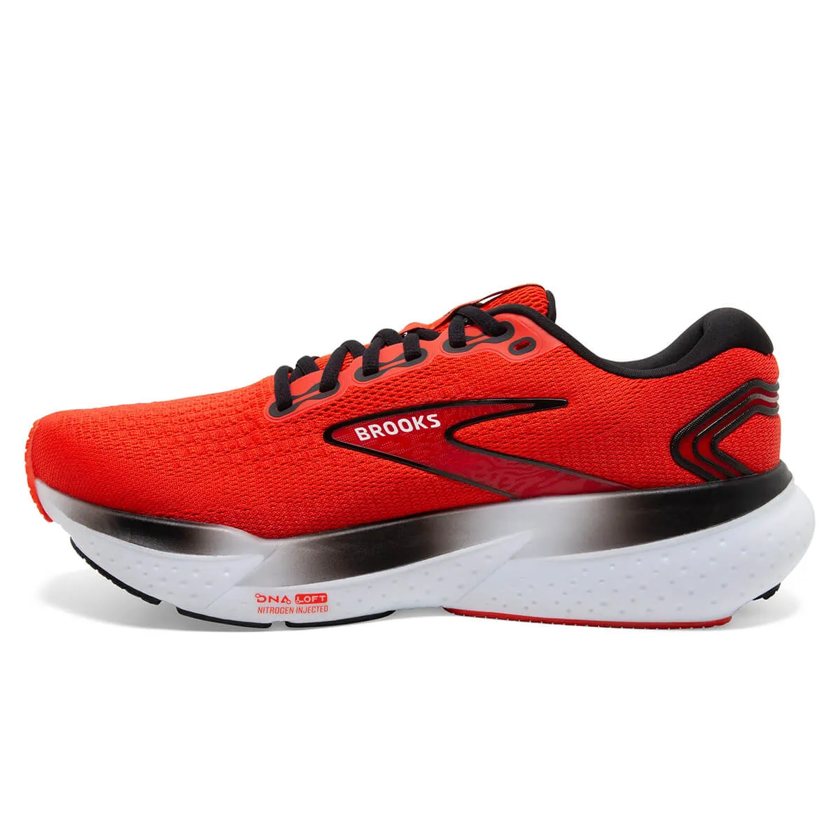 Mens Brooks Glycerin 21 Running Shoes in Grenadine/Salsa/Black Color Combination