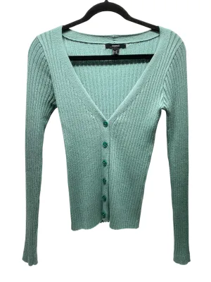 Cardigan By Forever 21 In Aqua, Size: S