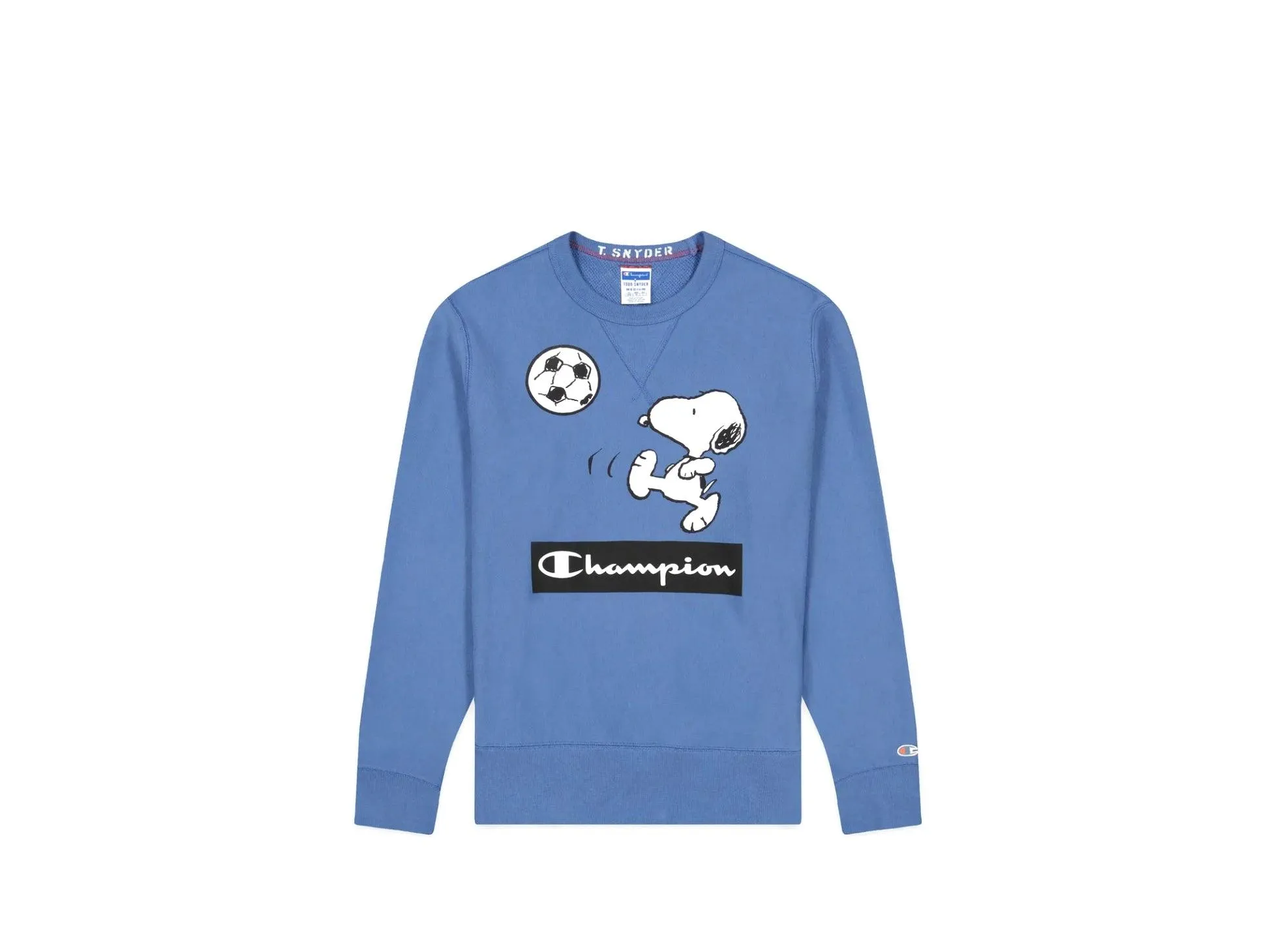 CHAMPION By Todd Snyder Felpa Snoopy Peanuts Blu 217798