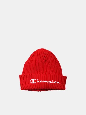 Champion C Life Rib Script Beanie - Team Red Scarlet