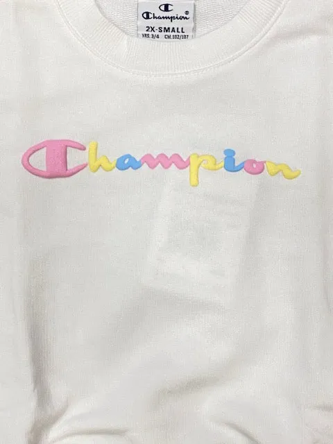 Champion junior crewneck sweatshirt 404345 WW001 WHT white