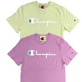 Champion Men's Script Logo Lightweight Short Sleeve T-Shirt