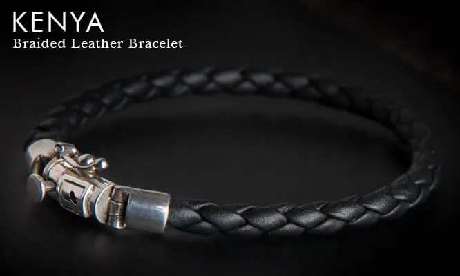 Customizable Kenya Braided Leather Bracelet - Ships in 1 Week!