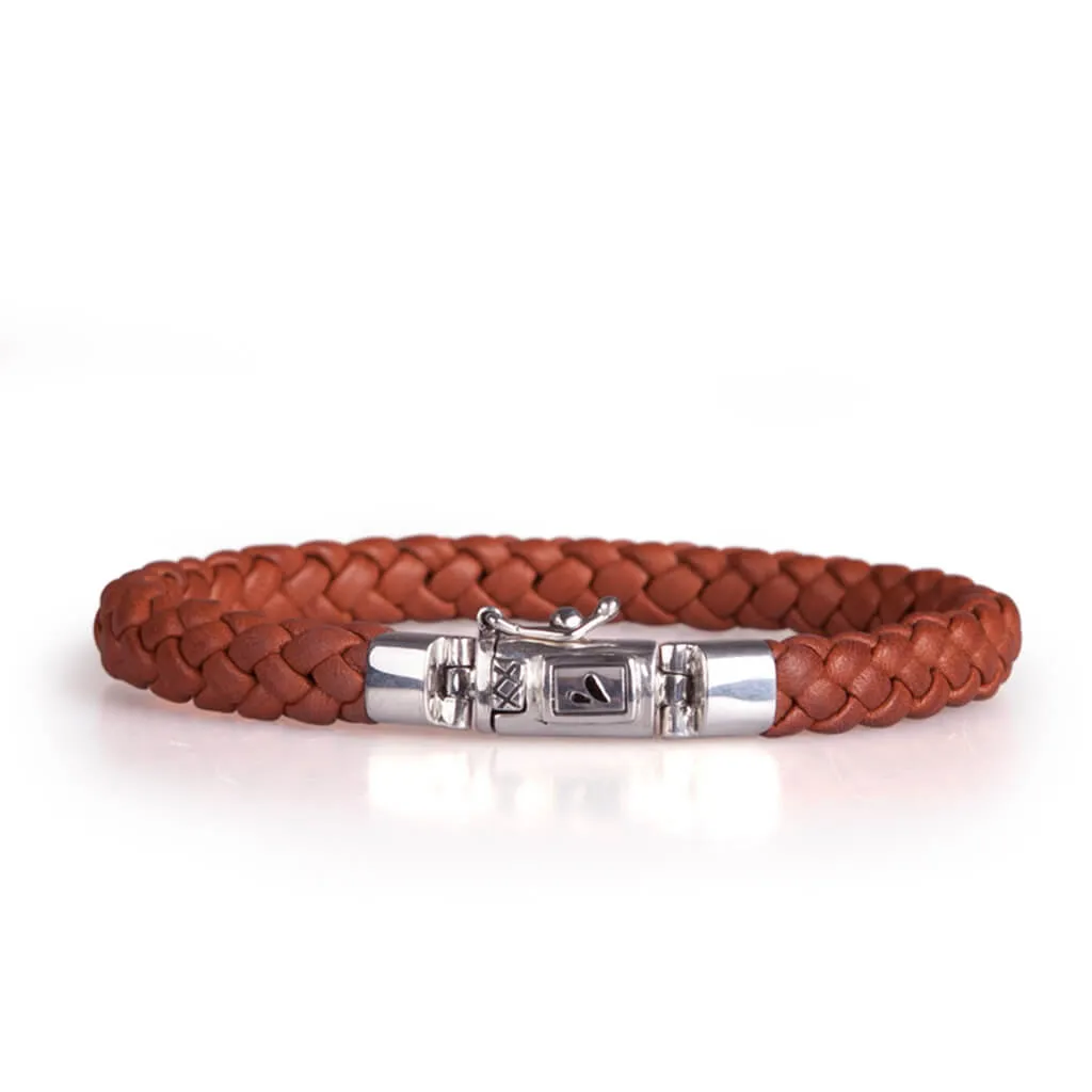 Customizable Porto Braided Leather Bracelet - Ships in 1 Week!