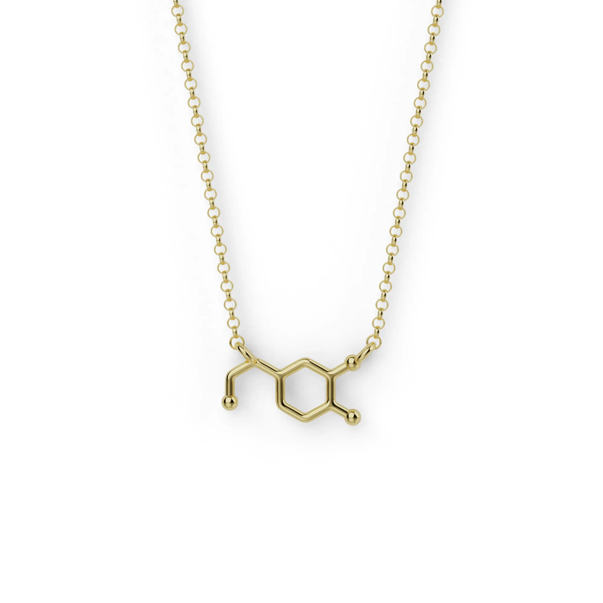 dopamine necklace H | gold vermeil