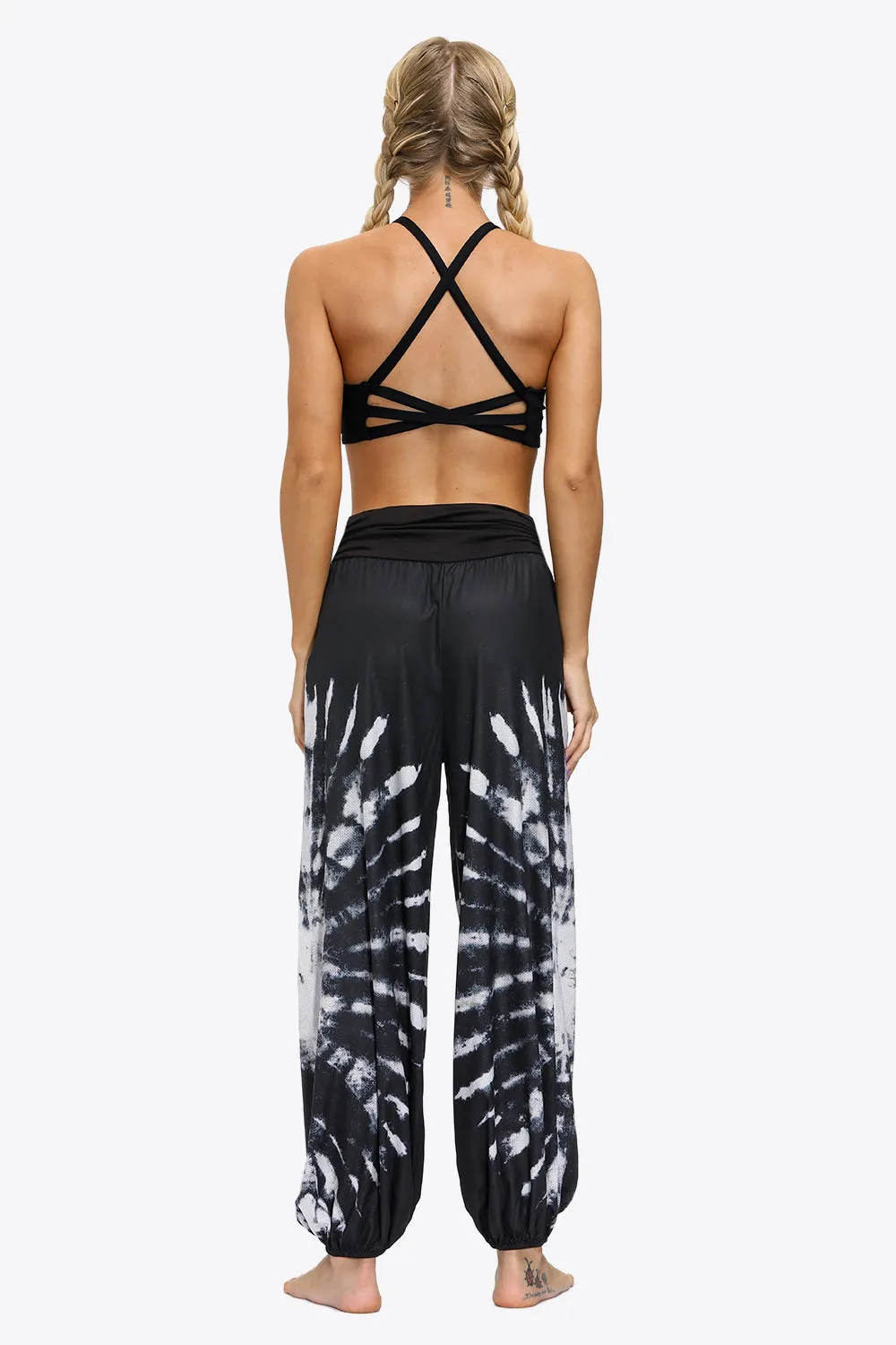 Fashion Prints Ruched Athletics Pants