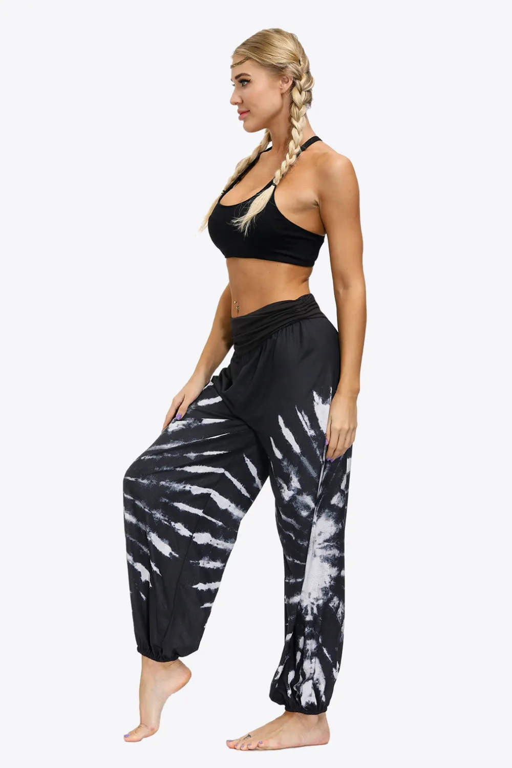 Fashion Prints Ruched Athletics Pants