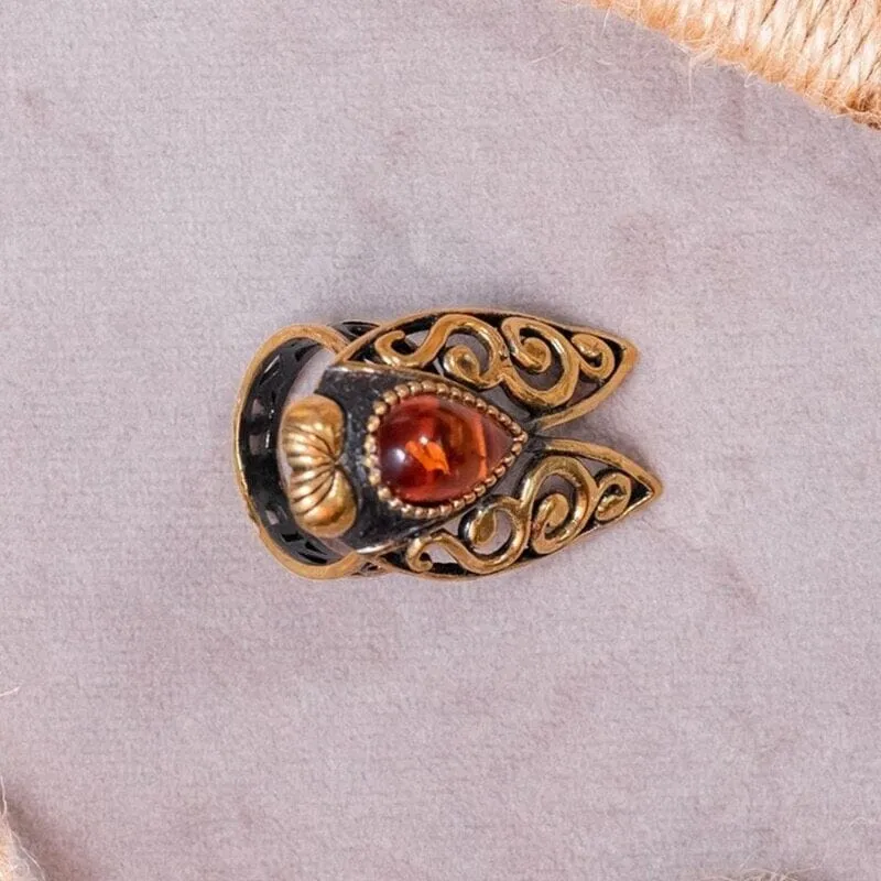 Fashion Vintage Cicada Citrine Ring