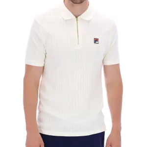 Fila Vintage Men’s Rufus Textured Stripe Polo - White