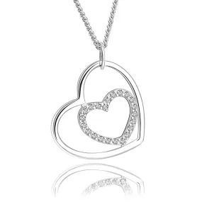 Forever Heart Necklace Sterling Silver