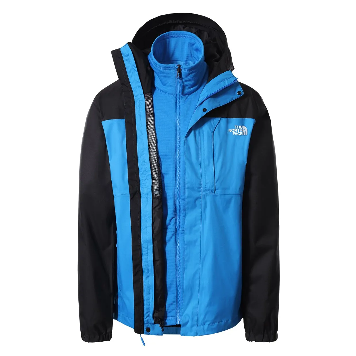 Giubbino The North Face Quest Zip-in Triclimate Azzurro / Nero