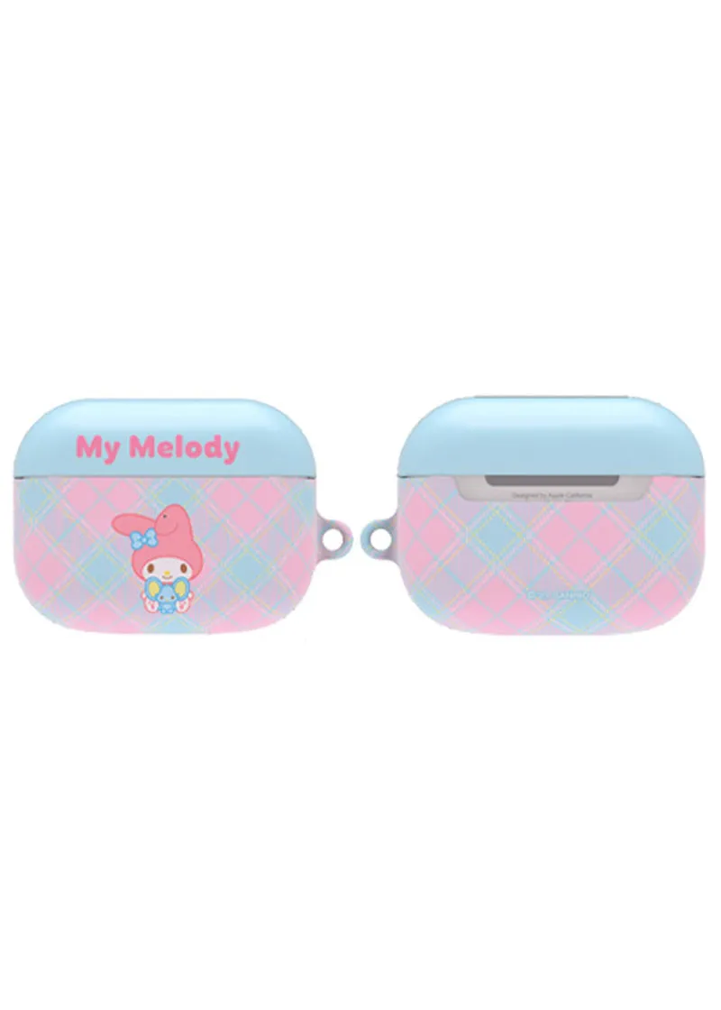 Hello Kitty & Friends argyle airpods case cover & Keychain - SANRIO Korea