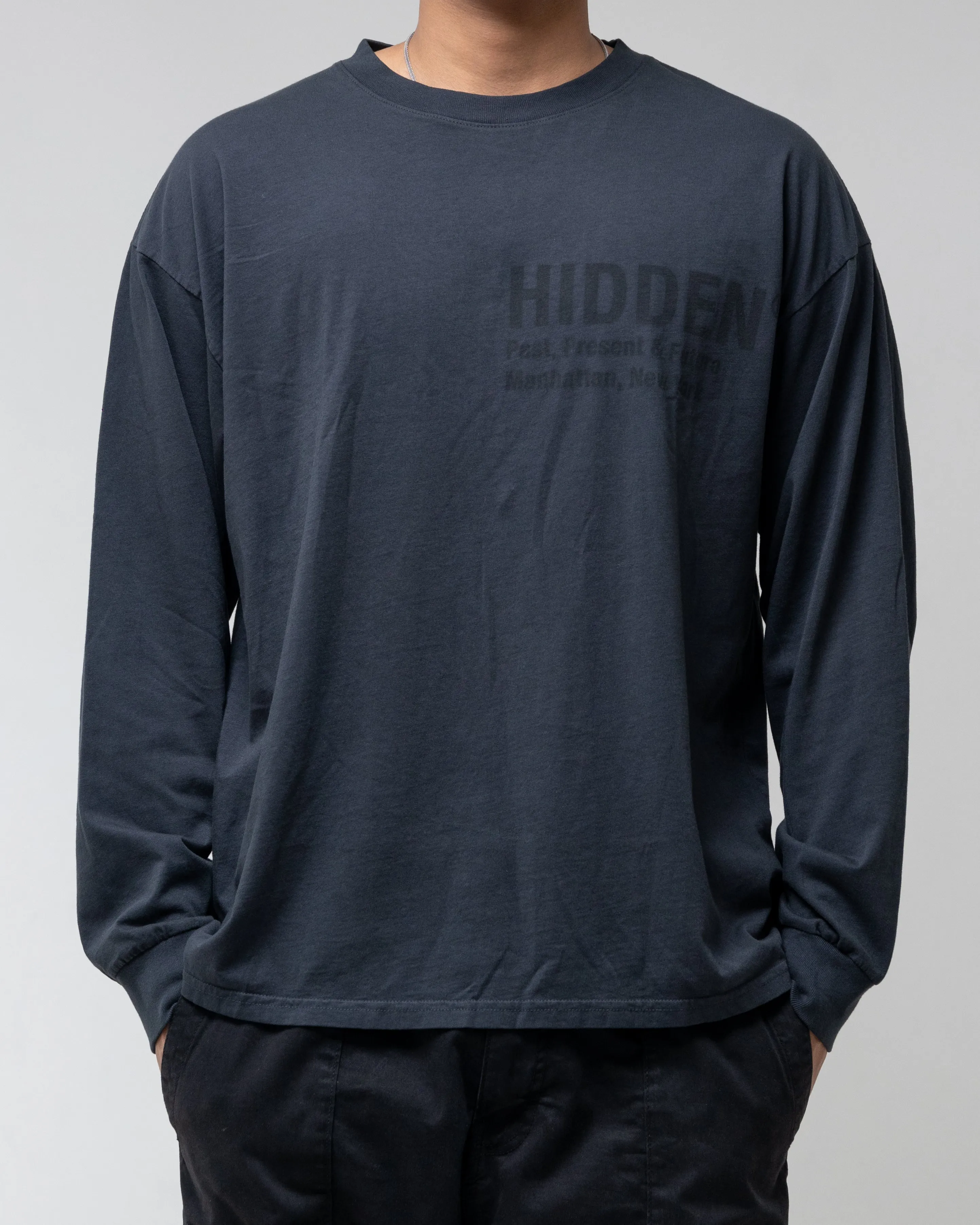 HIDDEN VINTAGE H LOGO TEE OFF BLACK