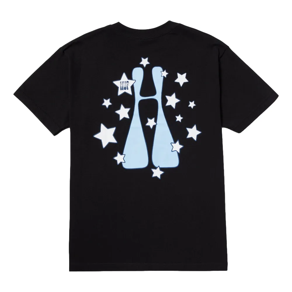 HUF H STARDUST S/S TEE-BLACK