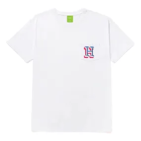 HUF TEAM H POCKET S/S TEE-WHITE