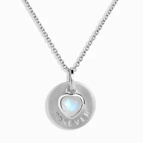 Moonstone Necklace - Heart Ahead Necklace Forever