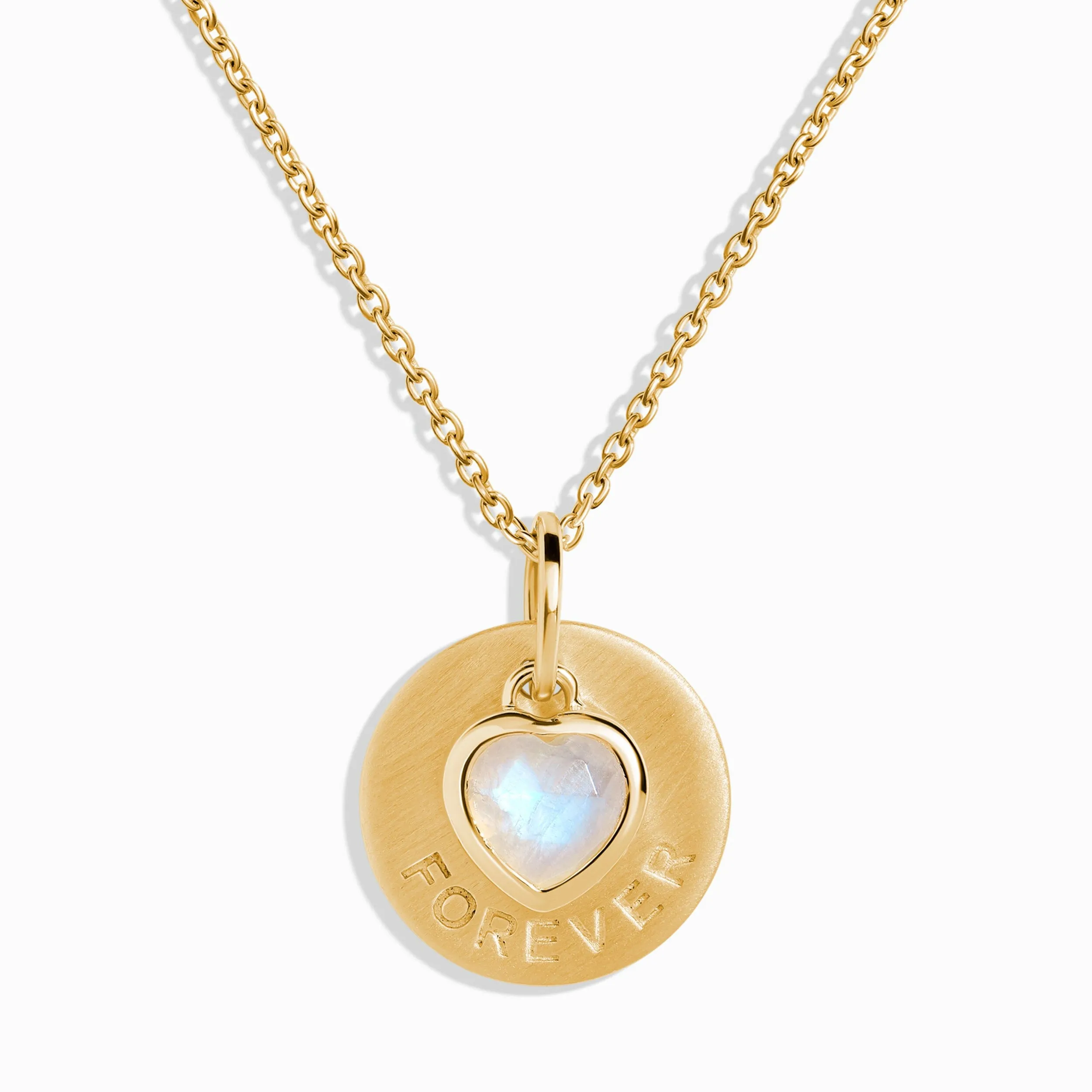 Moonstone Necklace - Heart Ahead Necklace Forever