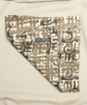 Old School Abstract Brown Pocket Square