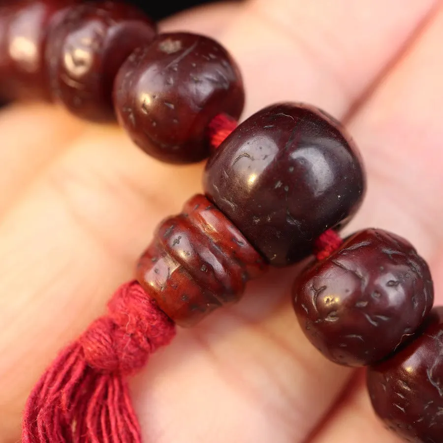 Old Tibetan Bodhi Seed Mala Prayer Beads