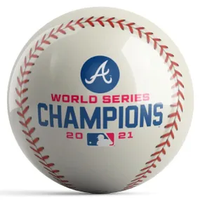 OnTheBallBowling 2021 World Series Champion Atlanta Braves Bowling Ball