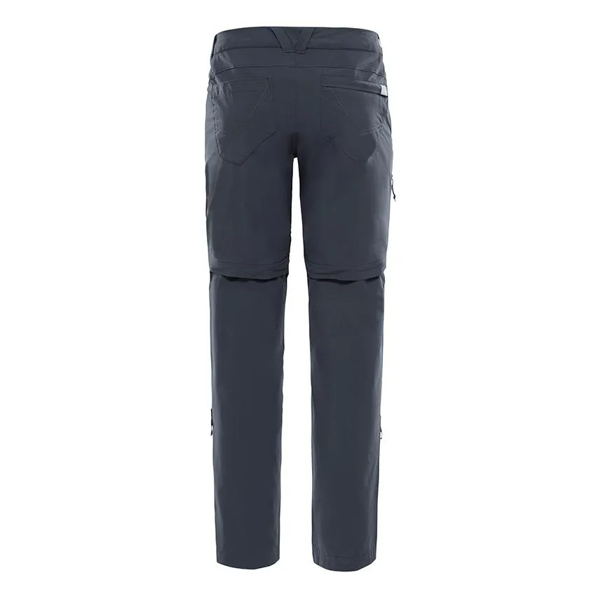 Pantaloni Donna The North Face Convertibili Exploration Grigio Scuro