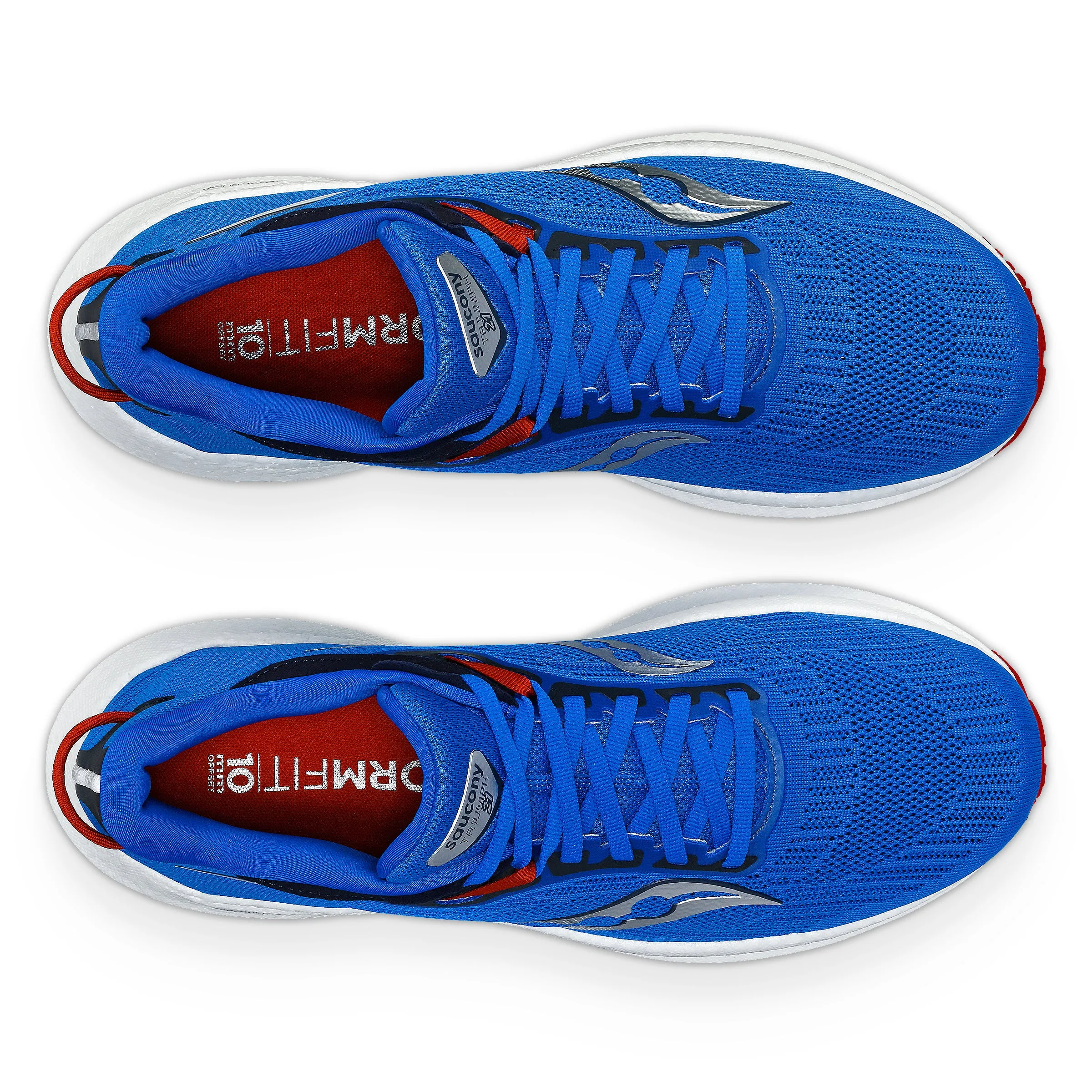 Mens Saucony Triumph 21 - Cobalt Blue/Silver Running Shoes 