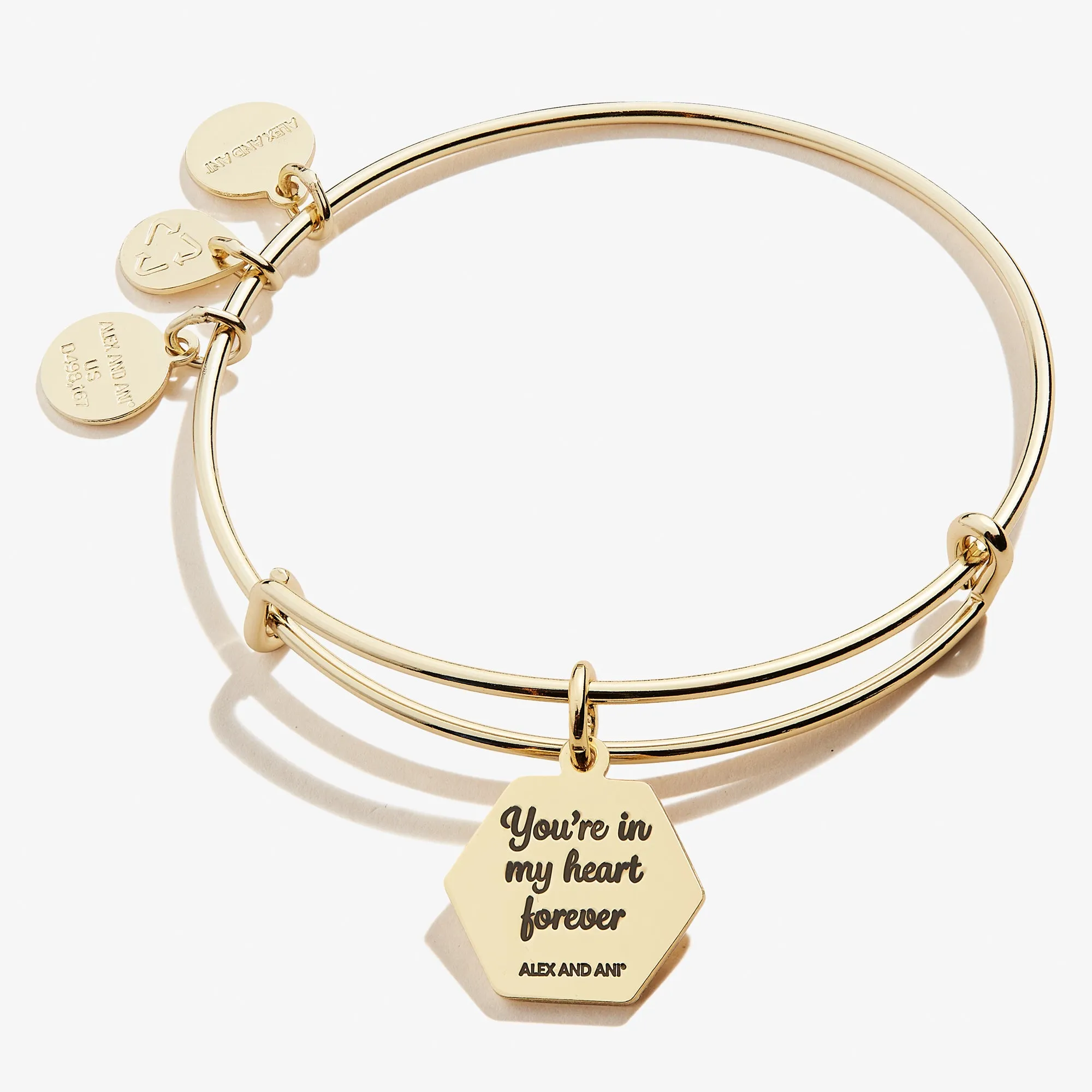 Stepmom, 'You're In My Heart Forever' Charm Bangle