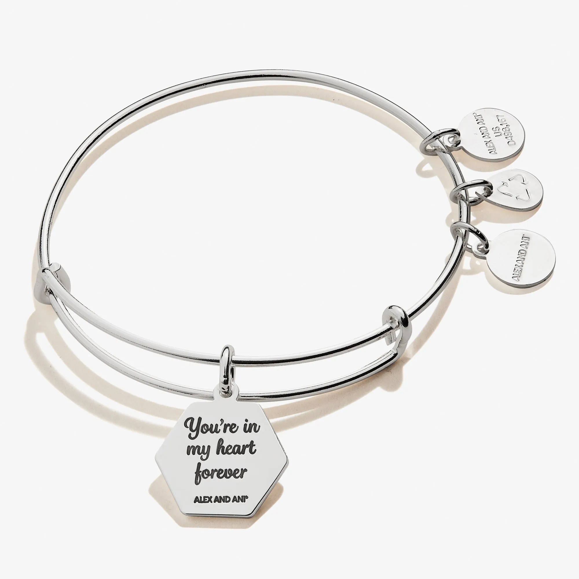 Stepmom, 'You're In My Heart Forever' Charm Bangle