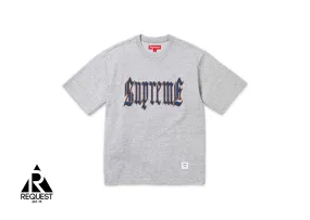 Supreme Old English S/S Top “Heather Grey”