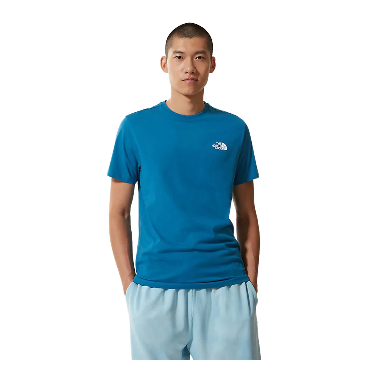 T-shirt The North Face Simple Dome Azzurro