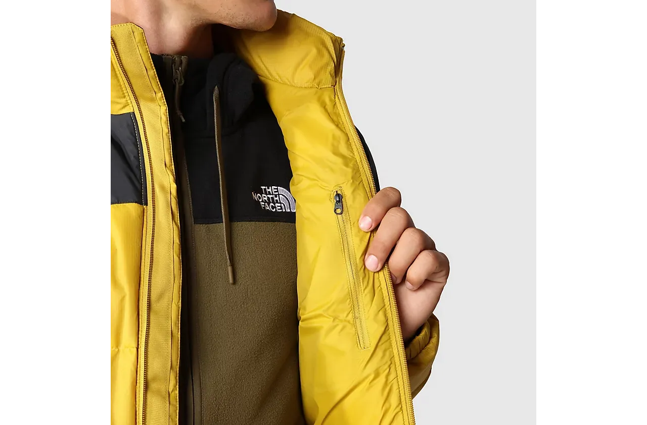 The North Face Diablo men's down jacket NF0A4M9J81U yellow gold black 