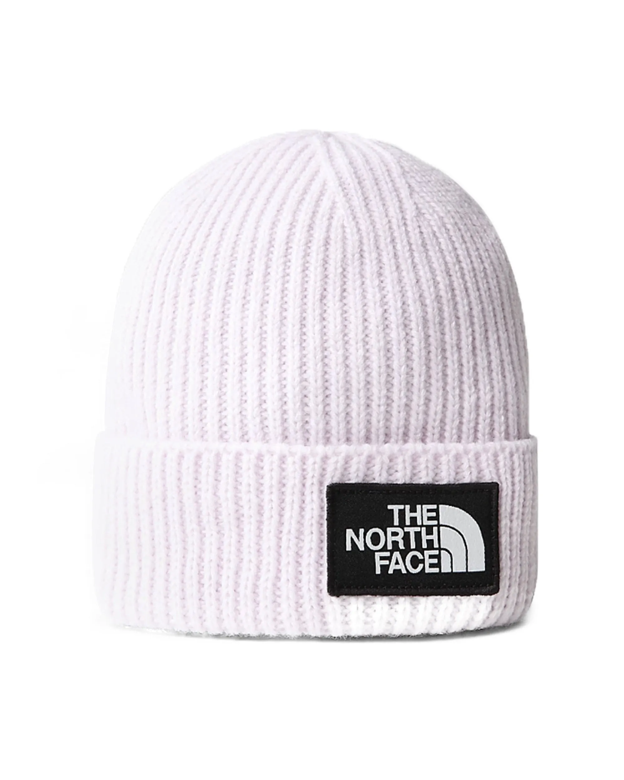 The North Face Logo Box Cuffed Beanie Lavender Fog