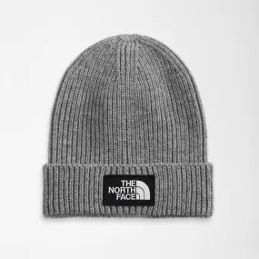 The North Face Medium Gray Heather Box Logo Beanie