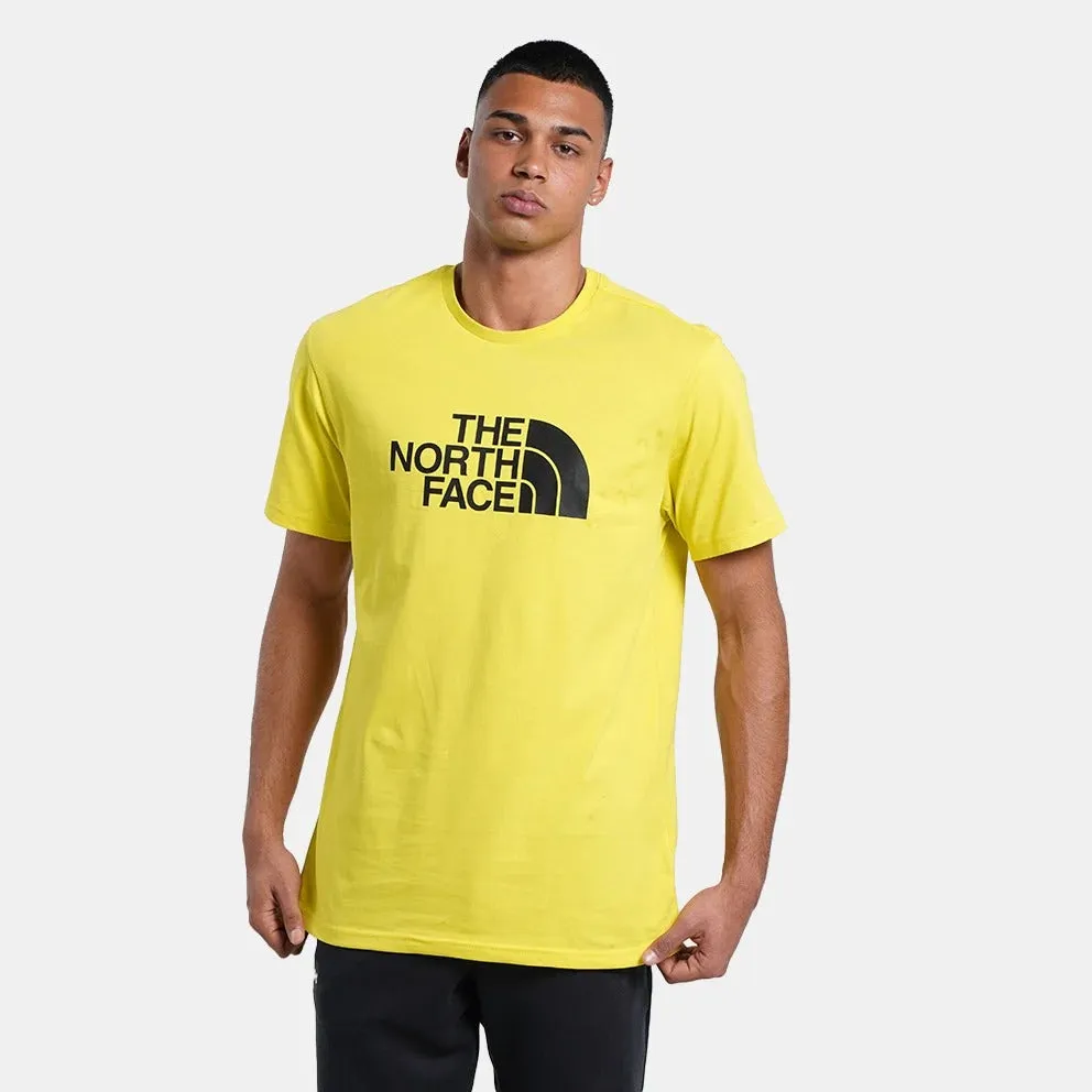 The North Face T-Shirt Easy Tee Giallo Big Logo Frontale