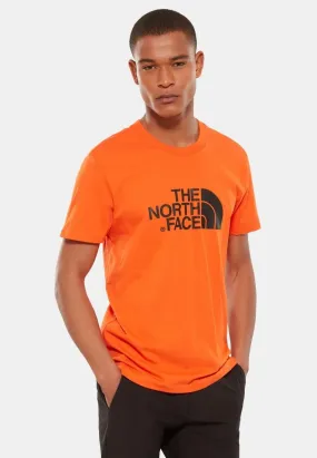 The North Face T-Shirt Mezza Manica Arancio Fluo