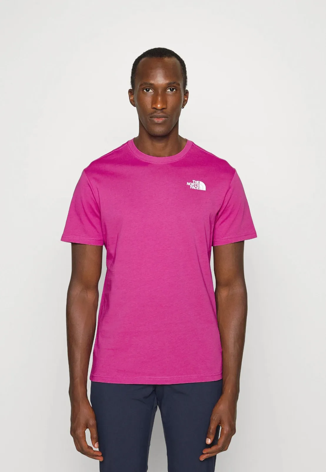 The North Face T-Shirt Red Box Fuxia Uomo Mezza Manica