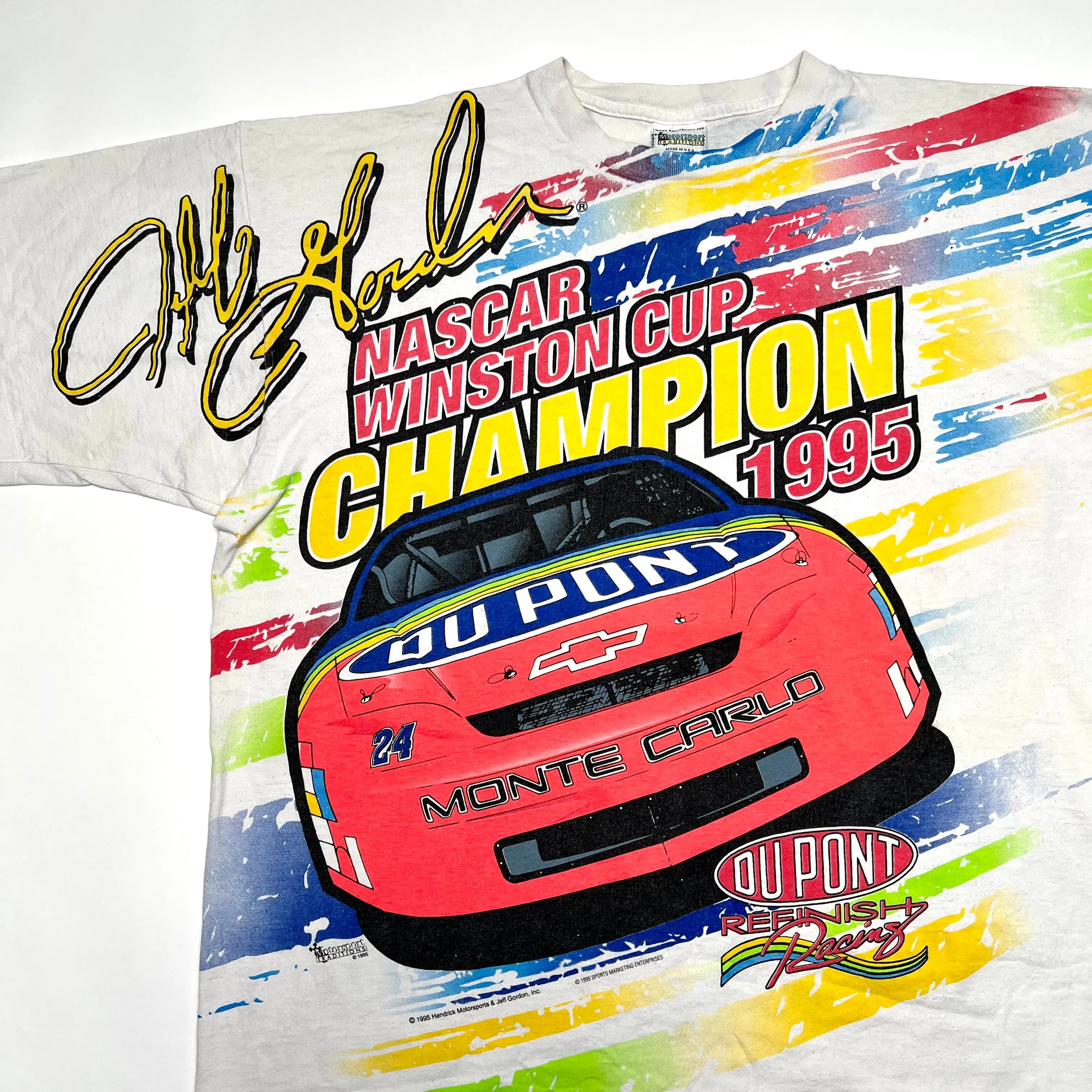 Vintage '95 Jeff Gordon Winston Cup Champion All Over Print Tee (XL)