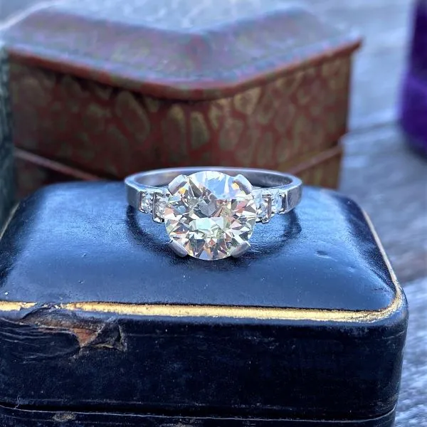 Vintage Engagement Ring, Old Euro 1.95ct.