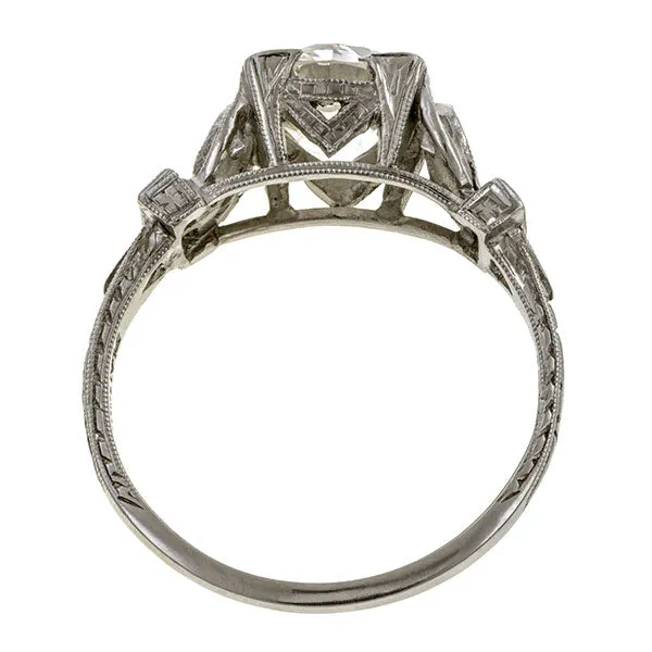 Vintage Engagement Ring, Old European Cut 1.86ct.