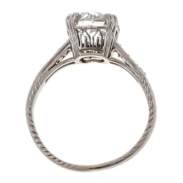 Vintage Engagement Ring, Old Mine 1.45ct.