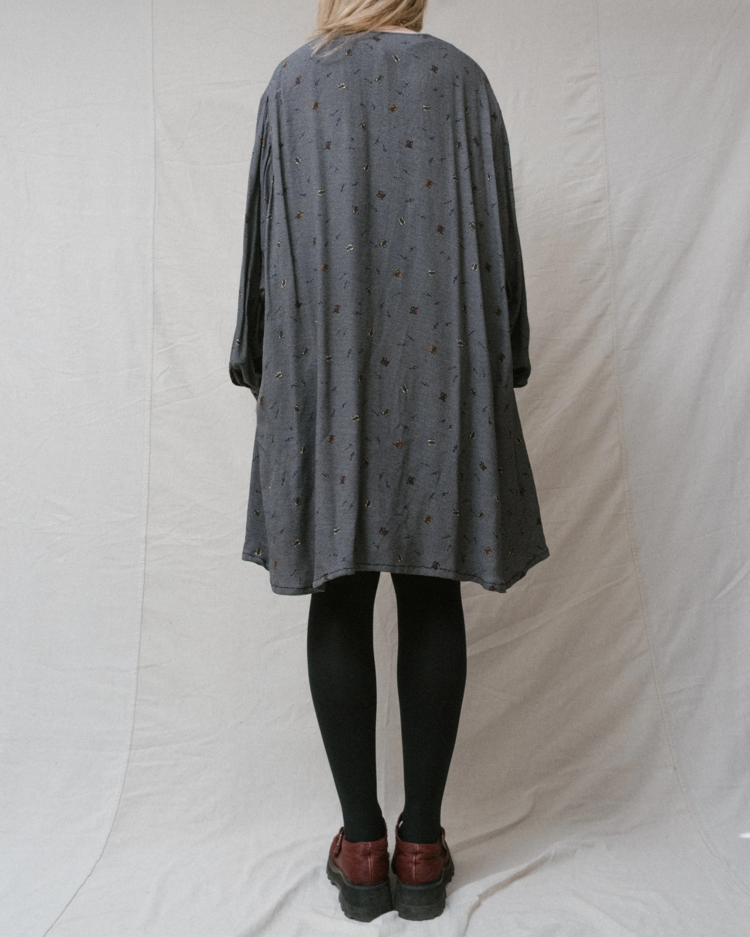 Vintage Oversized Shirt Dress (S-L)