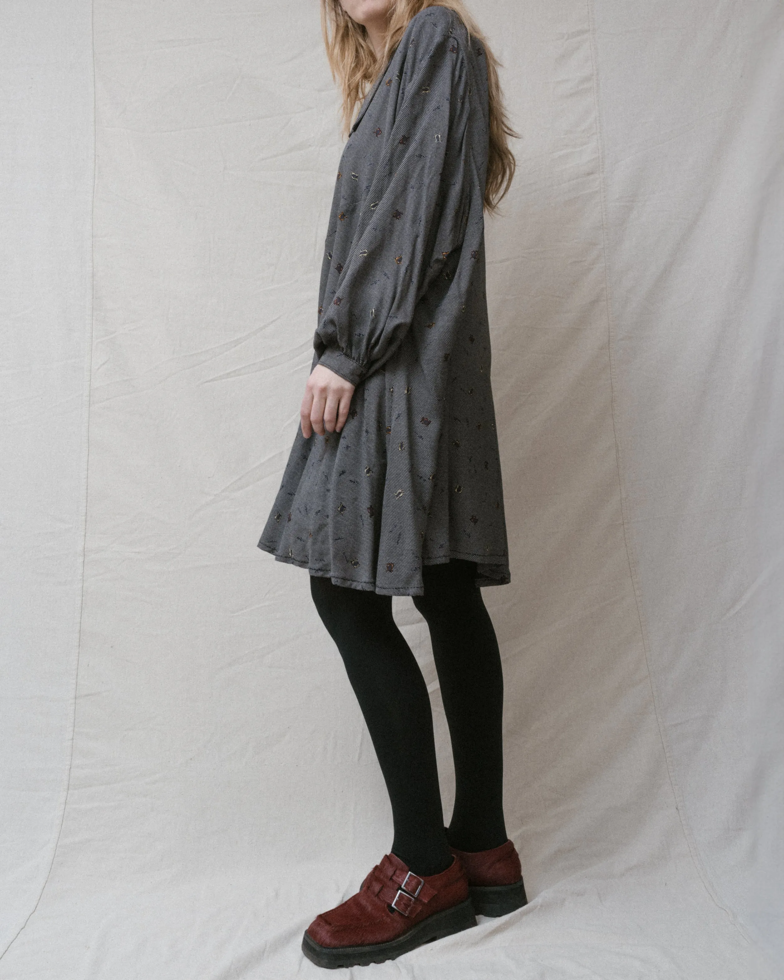 Vintage Oversized Shirt Dress (S-L)