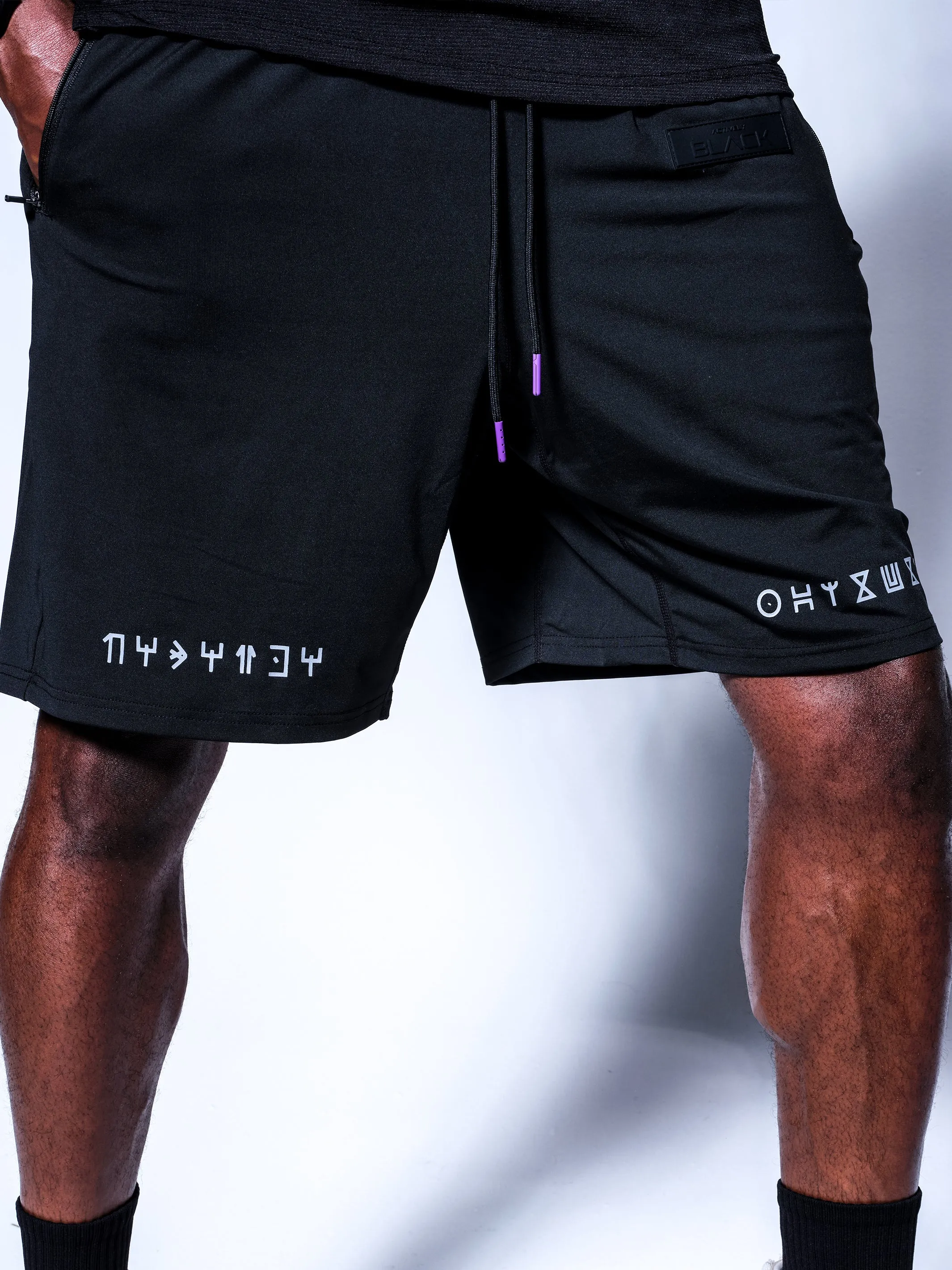 Wakanda Forever x Actively Black Merch Shorts